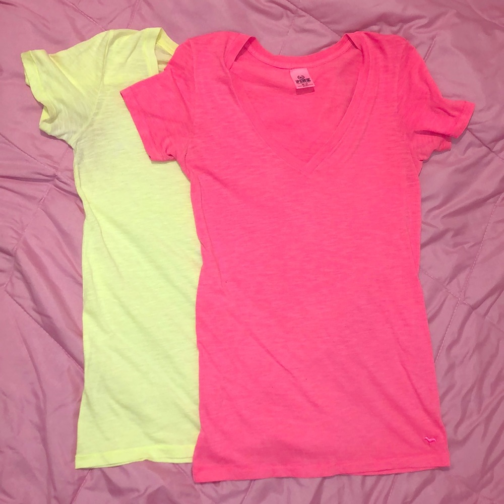 Two PINK shirts